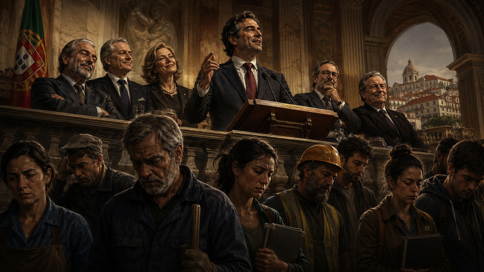 Humanidade indiferente, democracia enfraquecida