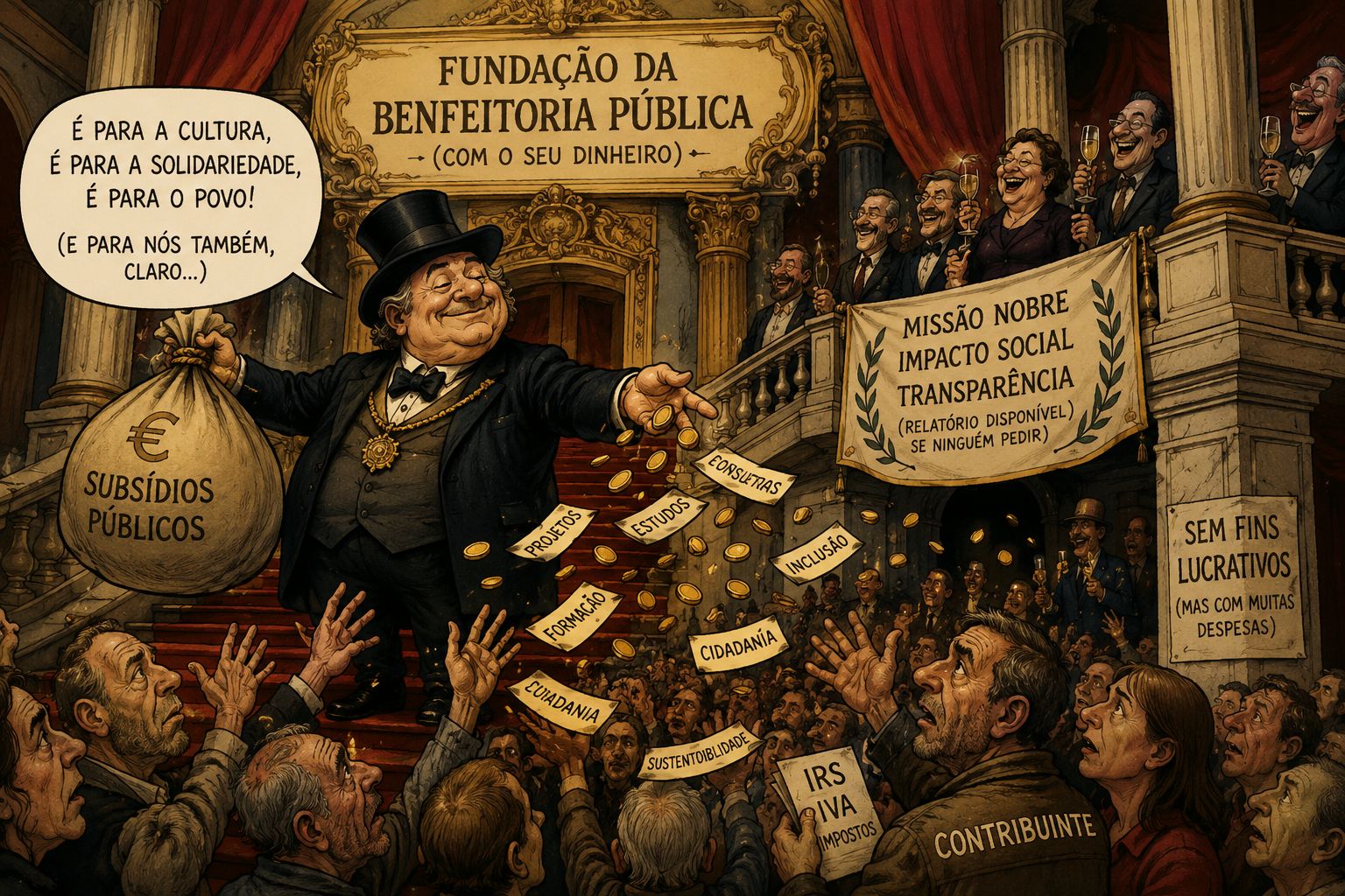 Portugal institucional, fundações, associações e subsídios públicos