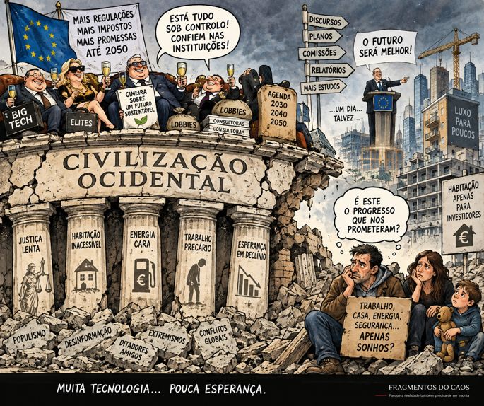 Banco com grades e cadeado, reformados ao fundo