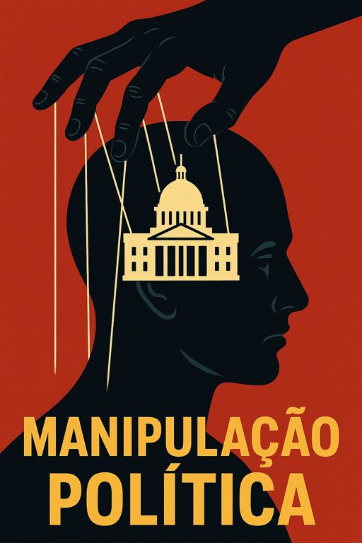 Ilustração sobre manipulação política e mental