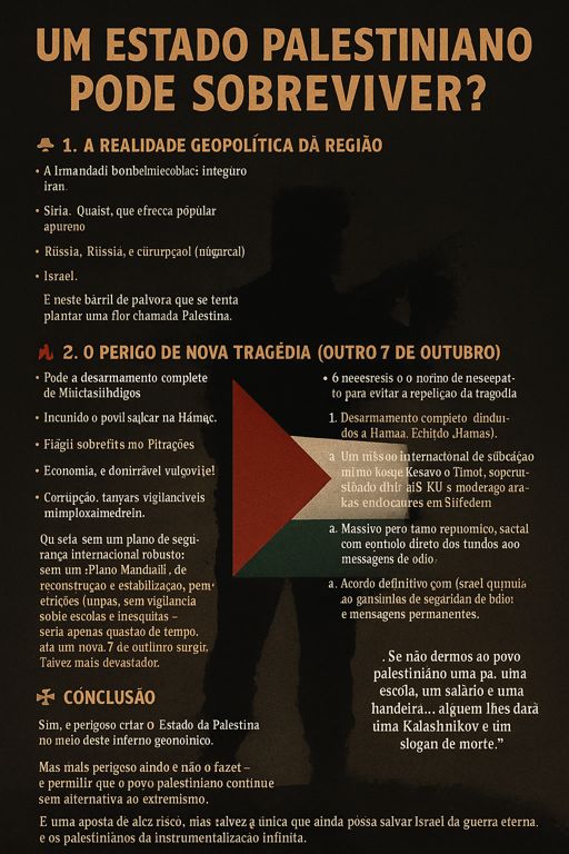 Um Estado Palestiniano Pode Sobreviver?