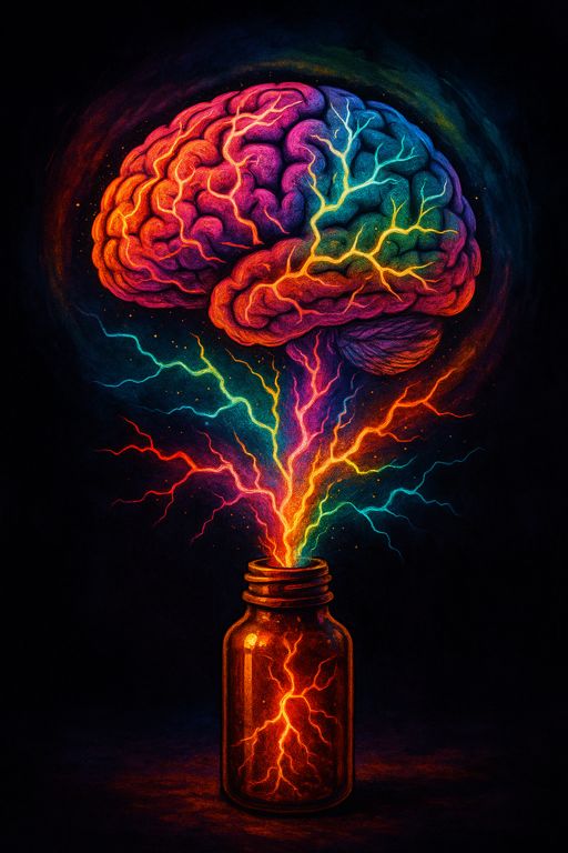 Espiral psicadélica — o relâmpago da mente moderna