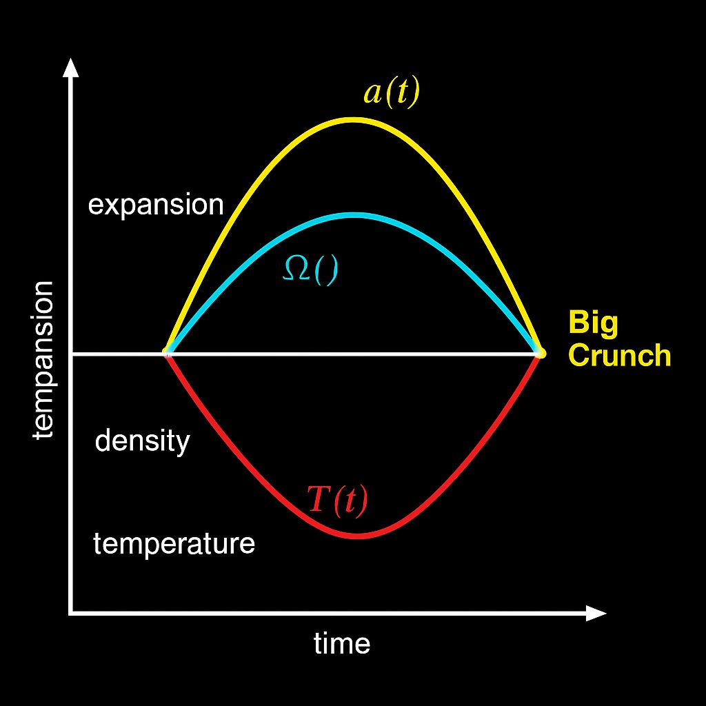 Cyclic Universe Big Crunch Diagram