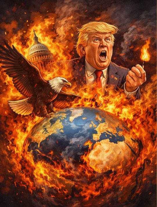 Trump explodindo o planeta